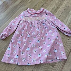 knee length dresses for ladies NWT Mini Boden Jersey Unicorn Applique Dress main image 1